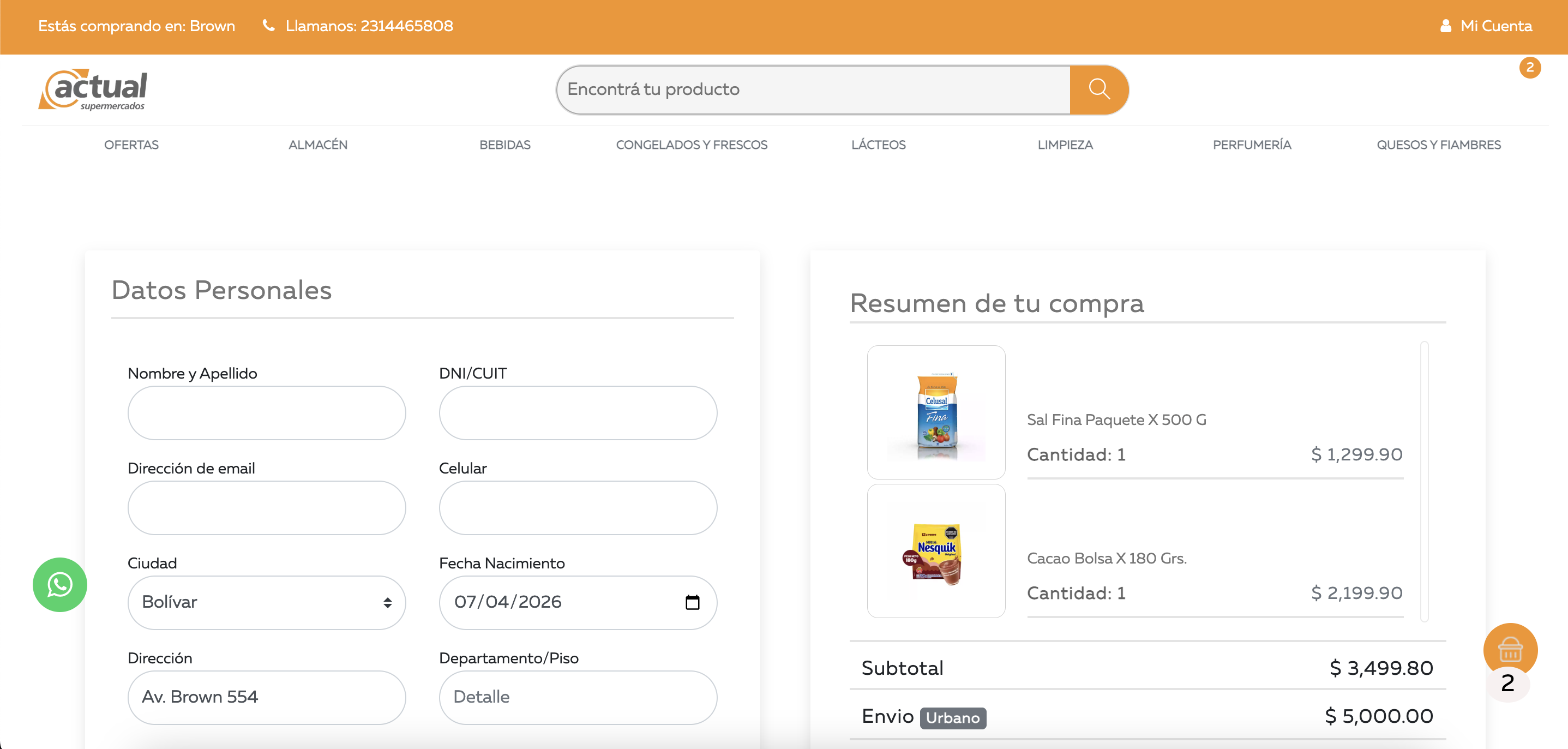 Tienda online - Ecommerce
